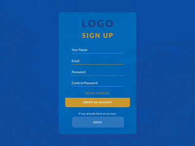 UI Daily 001: Sign Up ui vector web