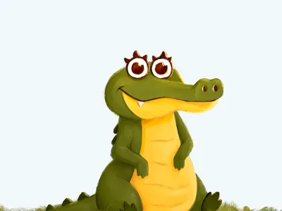 Character Design: "Calli Croc" character design graphic art illustration