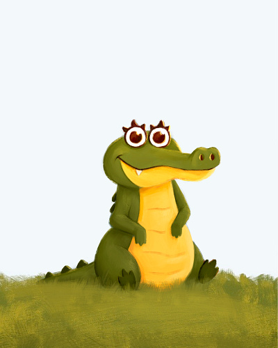 Character Design: "Calli Croc" character design graphic art illustration