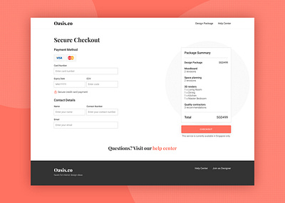 Daily UI #2 - Credit Card Checkout checkout page dailyui ui