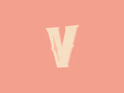 v custom lettering custom type design illustration lettering procreate sketchy typography v