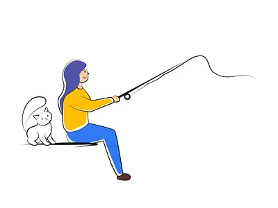 Illustration in the style of the line app design flat illustration illustrator minimal modern vector web website