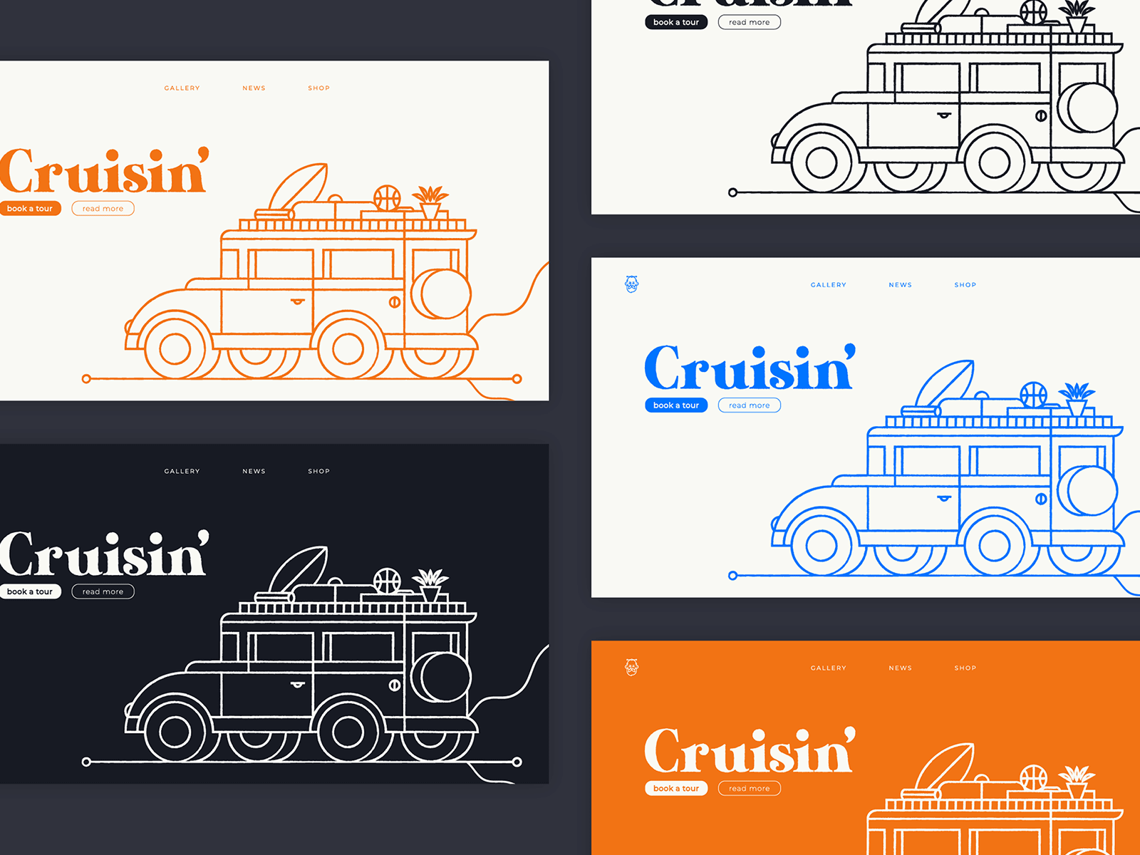 Cruisin' | Web blue blueprint branding brush car experiment illustration linear linear icons lines minimal nikola obradovic design playoff product design texture two tone typography ui vector web design