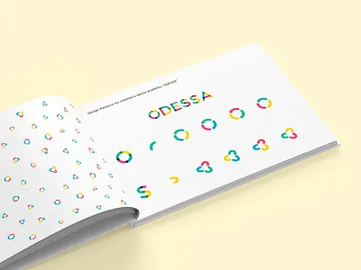 Design Patterns for children’s dance academy ’’ODESSA’’ branding design guideline identity logo pattern print vector