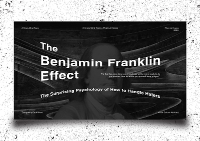 The B.Franklin Effect design poster poster art poster design typography