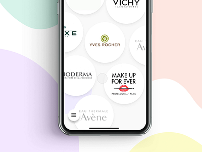 Kult Navigation animation app beauty category designer desiign germany hamburg india interface ios iphonex items kult menu motion navigation principle purple