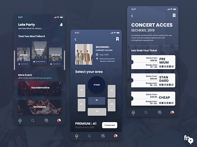 Design Exploration - Ticketing Apps app design figma mobile app design mobile ui ticket ui ux