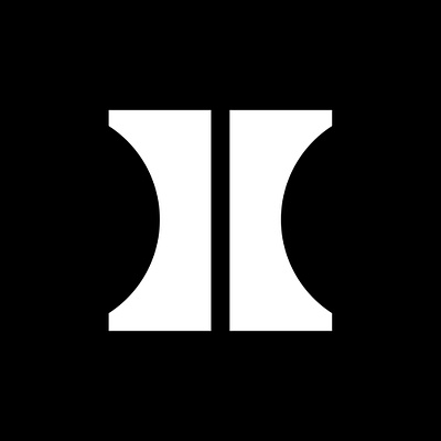 H 36 days of type black white challenge fontface geometric geometrical h letter minimal type design typeface typography