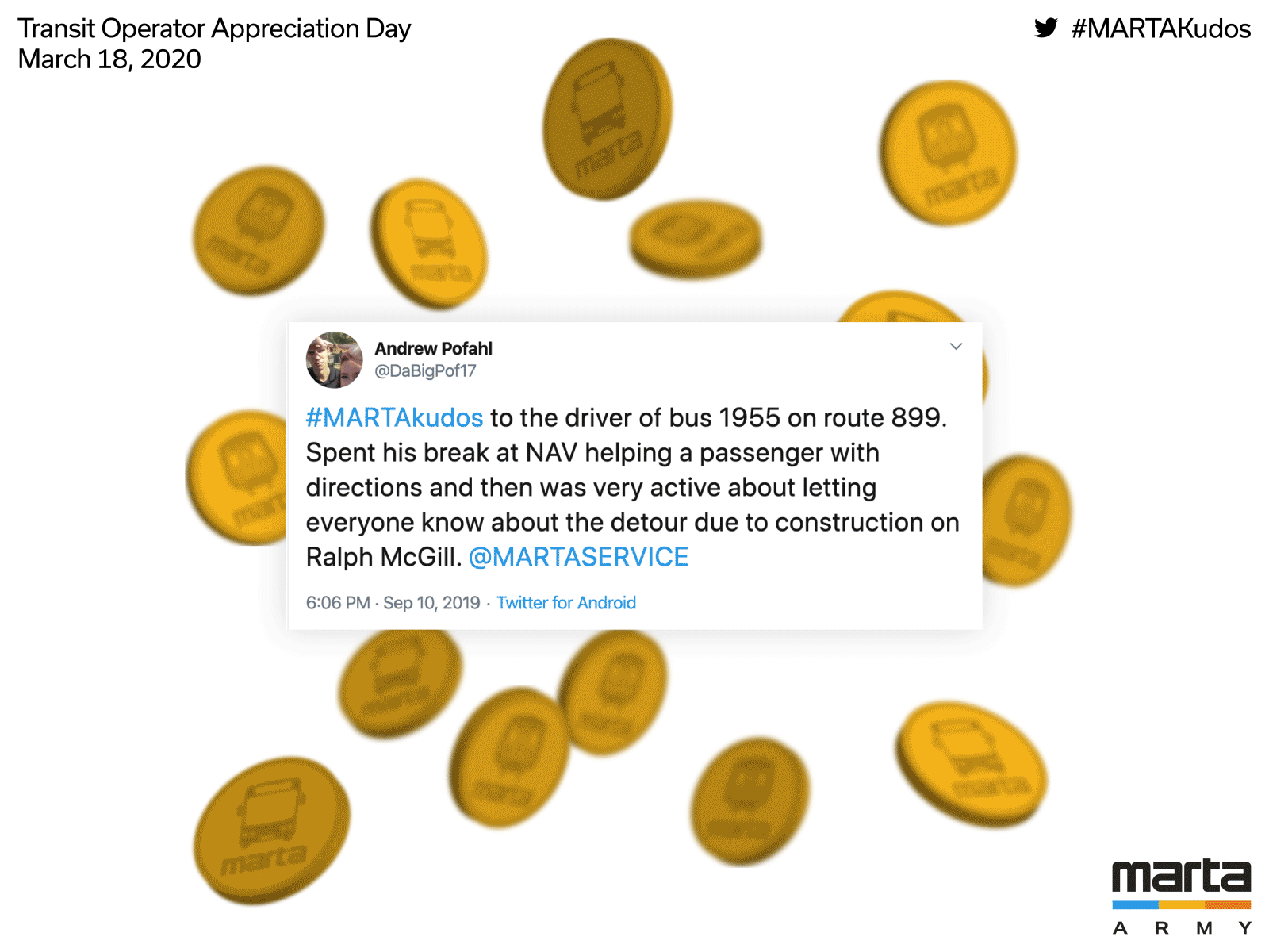 Transit Operator Appreciation Post animation dark design graphic graphic design light nonprofit post share social media transit