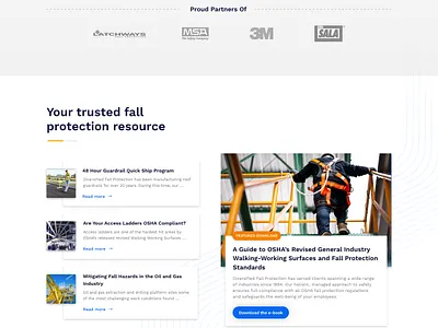 Diversified Fall Protection Homepage Update adobe xd agency concept marketing site ui ux web design