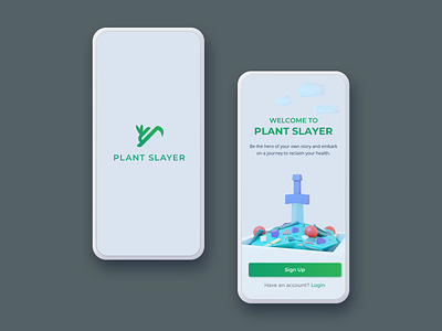001 Sign Up app dailyui health health app mobile mobile ui plantslayer sign up signup ui uidesign vegan