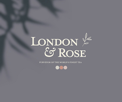 London & Rose Tea Company brand design brand identity branding clean feminine label logo logo design logodesign logotype packaging typography vector