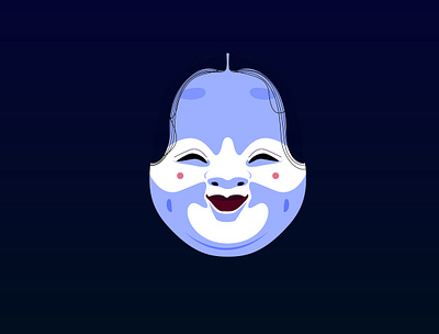Mask Noh actor buddhist costume dance gost halloween illustrator japan japanese japanese culture kyōgen mask nōgaku spirit theater traditional vector