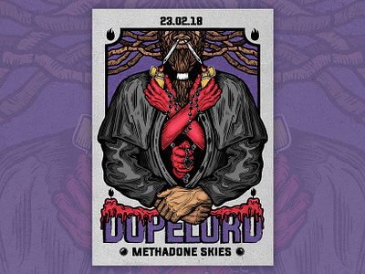 The Lord of Dope character concert poster coverart design digitalillustration doom metal dopelord drawing gig poster graphicdesign illustration illustration art illustration design illustrator portrait poster poster design psychedelic stickerdesign stoner