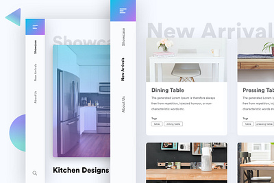 Home Page - Interior Designing design home screen homepage ui ux website