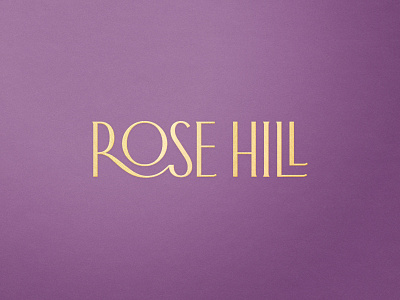 Rose Hill — Wordmark label logo logotype packaging wine wine label wine label design wordmark