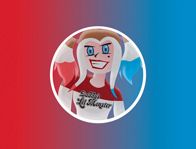 Harley Quinn crayon dc harleyquinn playoff sticker