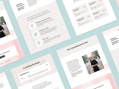 Anna Scott Coaching digital design social media design visual identity website