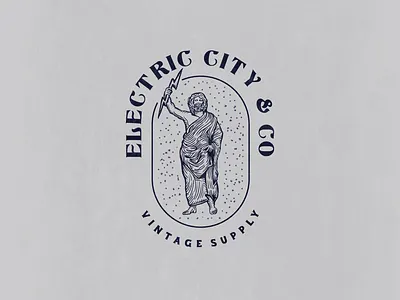 Zeus Vintage Logo artwork branding design digital draw draw drawing hand drawn hatching illustration lettering lines logo retro type typography vector vintage vintage logo visual zeus