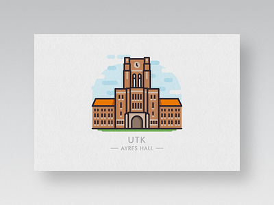 college postcards #1: utk bob bob qian college high school knoxville postcard qian university university of tennessee utk