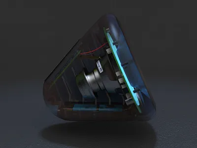 Criss Cross-Section Applesauce industrial design model render sonos speaker