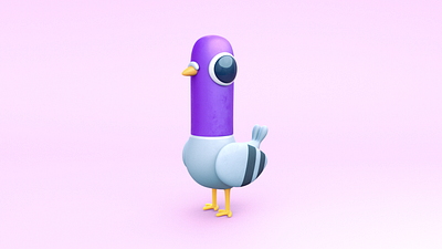 Pigeon Boi 3d animation bird c4d character cinema 4d mograph pigeon