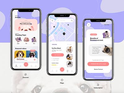 Pet App 🐾 animal app app design application design design app mobile pet pet app pets ui design uidesign