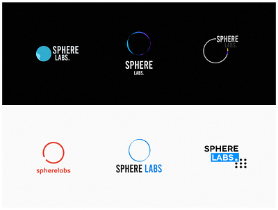 SphereLabs - Logo concept versions branding design icon logo