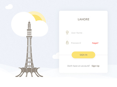 Log in app design form lahore sign in ui weather web