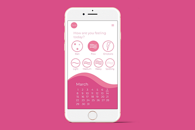 Fluid | Entering data curves cycletrack dailyui design feminine fluid pink ui