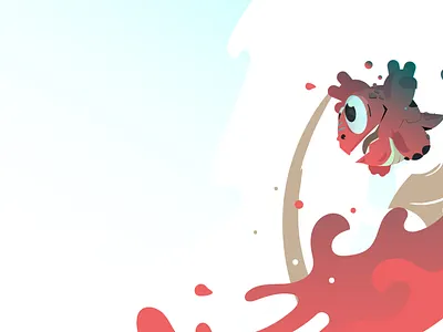 Lava Jump 2d adobe illustrator artwork cartoon character design fantasy illustration illustrator lava monster red vector