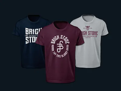 BrickStone T-shirts badge brand identity identity lockup logo merchandise merchandise design symbol tshirt tshirt design wordmark