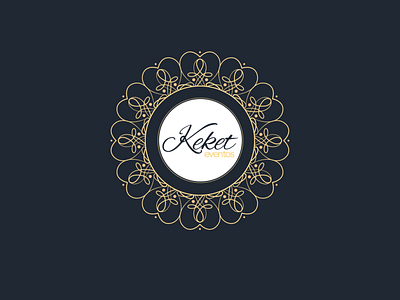 Keket Eventos Logo branding concept design flat icon logo typography vector