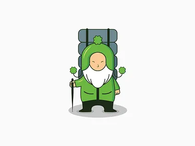 Sherpa mascot beard design green illustrator mountain mountains sherpa vector