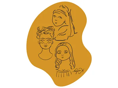 Smooshy Portraits cute design digital art digital illustration illustration portrait sketch sketches smooshy