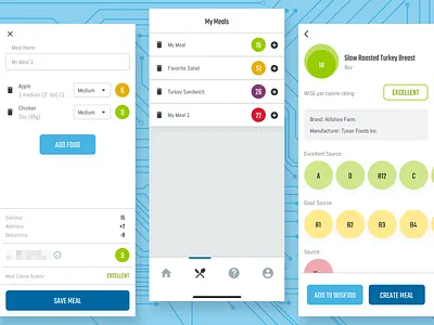 Micronutrient Tracker App UI