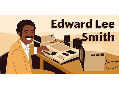 Ed Smith: Black History Month black history black history month ed smith edward lee smith flat illustration illustration old school sepia
