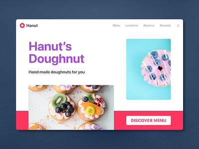 Doughnut Website Concept delivery donuts delivery doughnut doughnuts food food online food website order food shipley tim hortons web