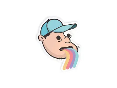 Holographic ME design follow me fun holograph playoff rebound sticker vomit