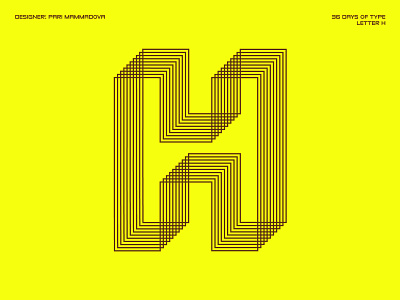 36 Days of Type — Letter H 36days h 36daysoftype 36daysoftype07 type typedesign typography