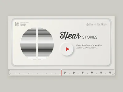 Neumorphism - Light&Dark branding dark music neumorphism radio sketch skeumorphism ui vintage