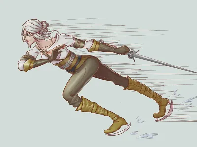 Lady of the lake character art ciri cirilla game art illustration lady of the lake wild hunt witcher witcher 3