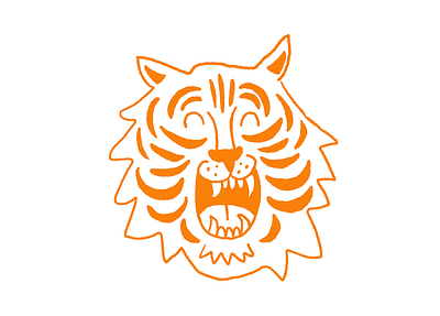Tiger by Emily Small adobe illustrator animal cat design digital art digital illustration drawing hand drawn icon illustration illustrator ipad pro art logo procreate procreate art tiger vector
