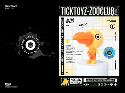 TICKTOYZ-ZOOCLUB-TOCOO bird c4d mascot
