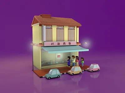 Lining Up Early 2d illustration 3d 3d art 3d artist 3d artwork 3d illustration 3d model character cinema4d illustration low poly people volumetric woman