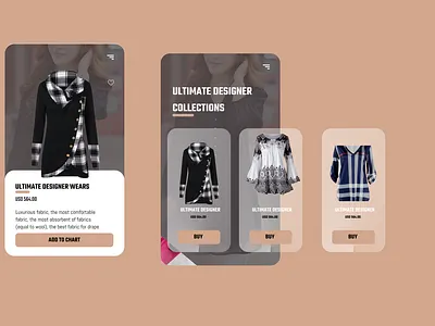 Fashion App behance behance day8 dailyui figma designwithuche