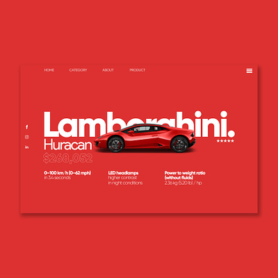 lamborghini Ui Web car ui design earth illustration lamborghini lettering logo nasa type typography ui ux web website