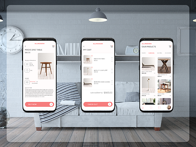 AllModern Furniture allmodern app brand clean design furniture minimalistic modern product design ui ui design ux ux design