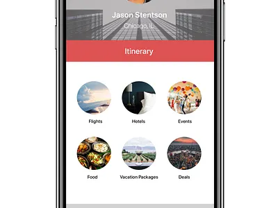Itinerary daily ui design mobile ui