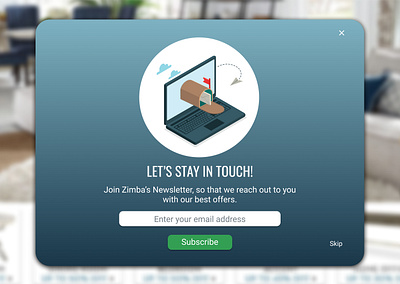 PopUp Window design freelance graphic design popup window subscribe ui ux web website website design